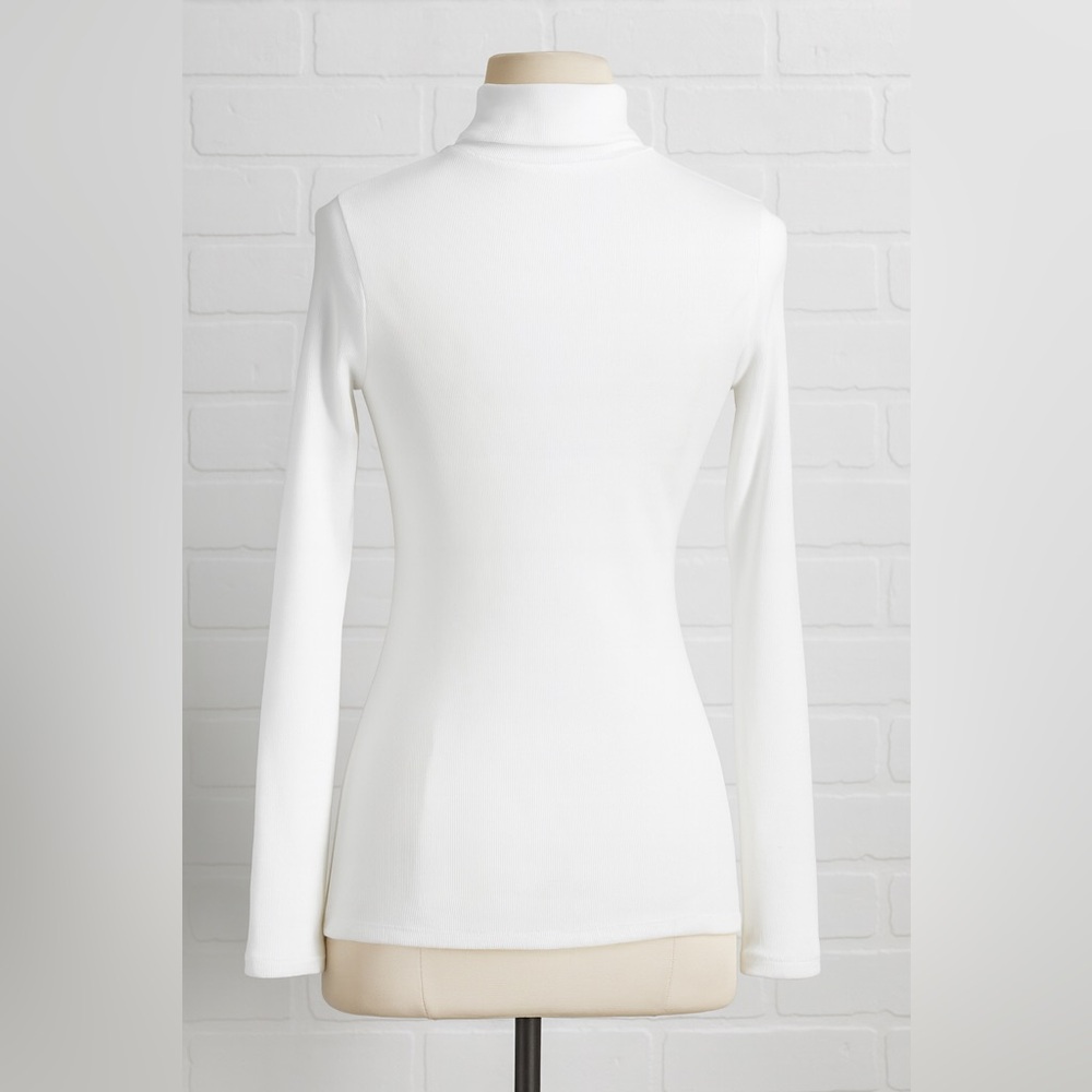 Ambiance Classic White Long Sleeve Top